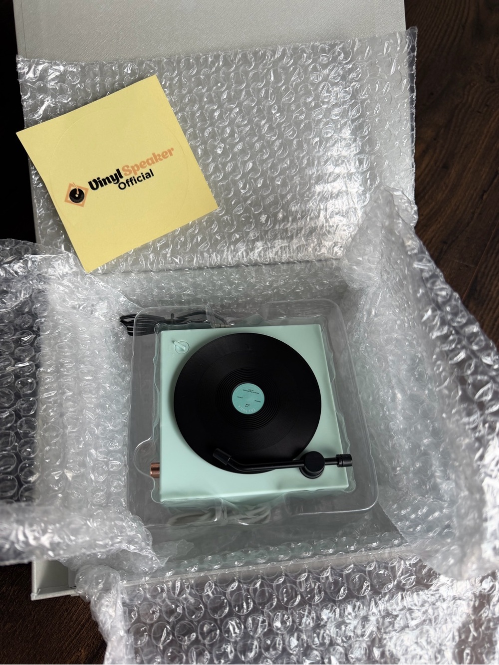 Mint Portable Turntable Speaker - Mint Green